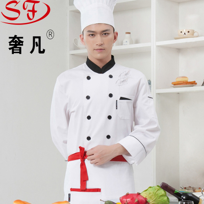 Factory direct sales hotel long sleeve chef clothing hotel kitchen restaurant uniform chef clothing