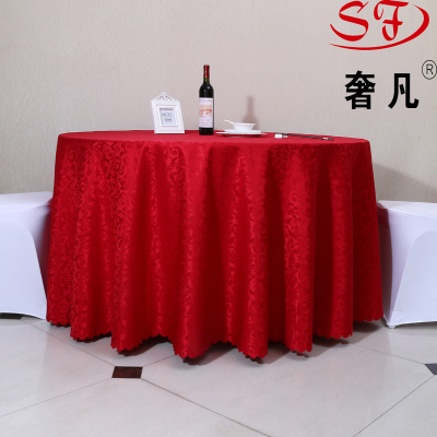 Hotel round table price wholesale polyester garden Hotel household table cloth.