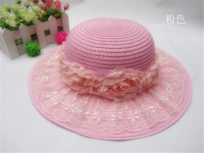 A circle wreath lace basin Hat Visor Korean spring hat hat