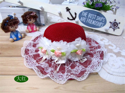 Korean lace three flower pots hat hat fashion summer sun hat