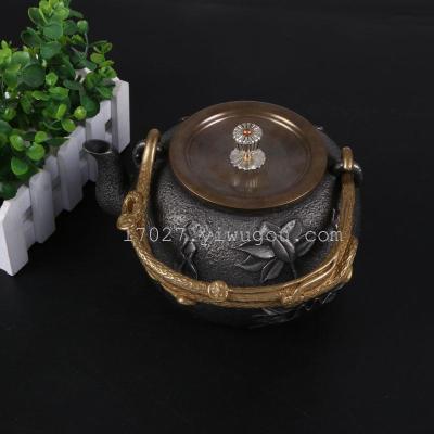 Brother pot pure handmade cast iron teapot boiling water kung fu tea set without coating