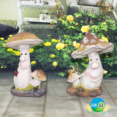 Garden ornaments resin resin cartoon mushrooms decorative resin crafts