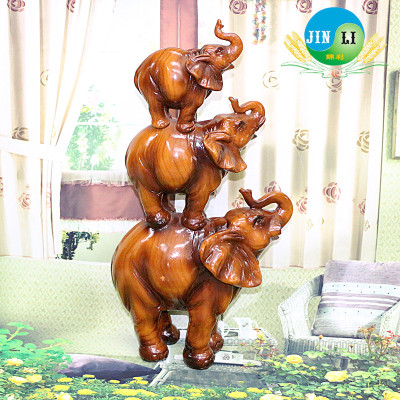 The elephant elephant ornaments jiejiegao resin resin Home Furnishing ornament cute animal ornaments