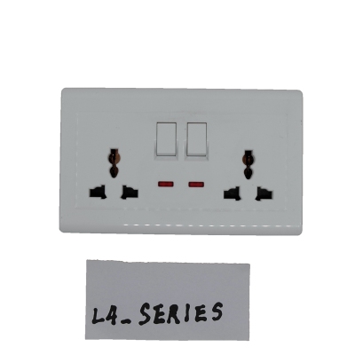 South America European Switch Socket L4 Series Three-Hole Switch