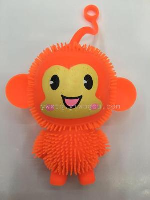 The new monkey H smile monkey cute toy flash light Toy