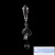 Acrylic love imitation crystal drop curtain desk lamp accessories