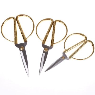Alloy scissors gold plated household scissors office scissors