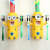Small yellow toothbrush holder toothbrush holder automatic toothpaste dispenser dust cup