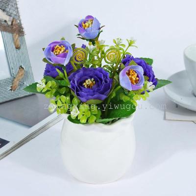 Imitation small potted plant simulation simulation flower Lian Lu