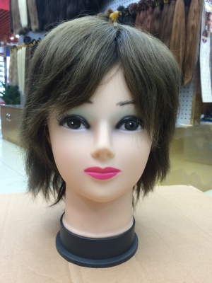 Female fashion real hair set, woven short hair set, ironing can be dyed, manufacturers direct sales