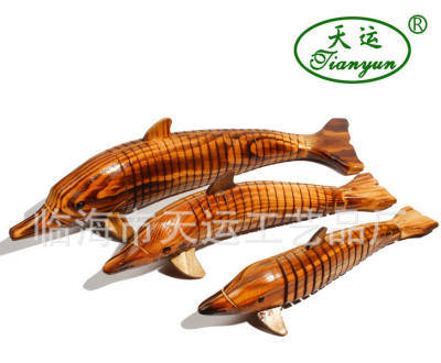 Wooden Dolphin Supply Genuine Tianyun Brand Wooden Travel Crafts Pendulum Model Children 'S Toys