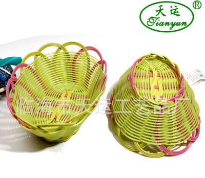 Tianyun Snack Basket Cane Basket Popcorn Basket Chips Basket Hot Pot Vegetable Basket Fruit Basket Snack Food Basket