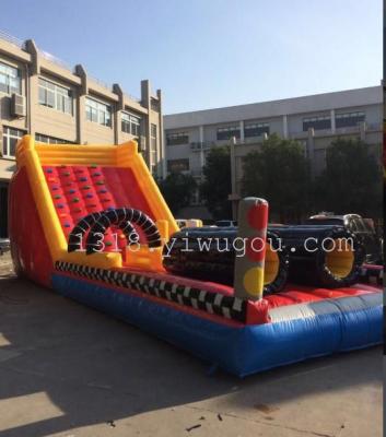 Yiwu manufacturers selling inflatable castle inflatable naughty Fort jumping fun trampoline with Castle blower