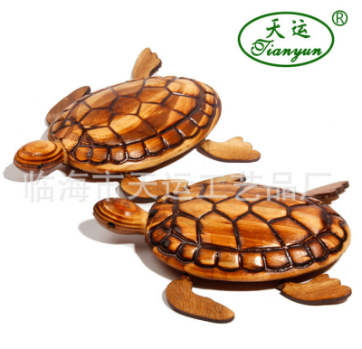 Wooden Toy Wooden Turtle Turtle Genuine Tianyun Brand Wooden Travel Crafts Pendulum Model