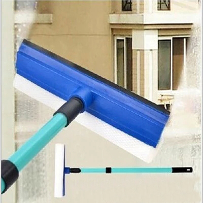 Glass Wiper Telescopic Rod Lengthened Double-Sided Cleaning Brush Washing Glass Wiper Glass Fantastic Window Cleaning Tool Glass Tools