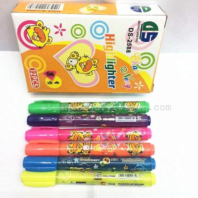 Mini Fluorescent Pen Gift Pen Stationery Set Fluorescent Marking Pen