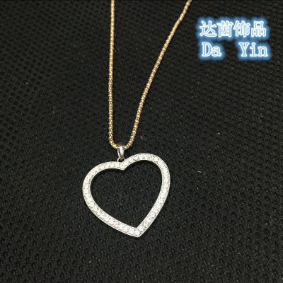 [] Korean manufacturers selling long necklaces wholesale diamond alloy girls