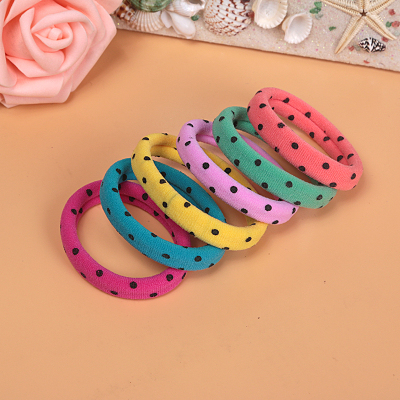 Pattern color Tousheng headdress seamless ring rubber band hair rope