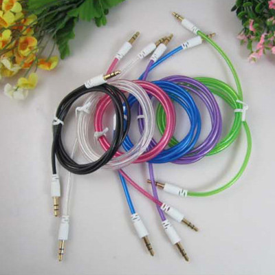 Use the audio cable audio line 3.5 common color crystal clear audio cable car.