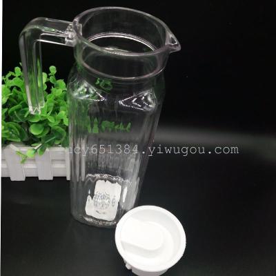 Wholesale PC high temperature resistant Stripe Tie pot transparent juice pot hot water bottle