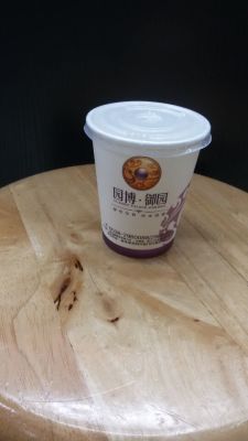 Disposable 9 Oz Paper Cup with Plastic Lid