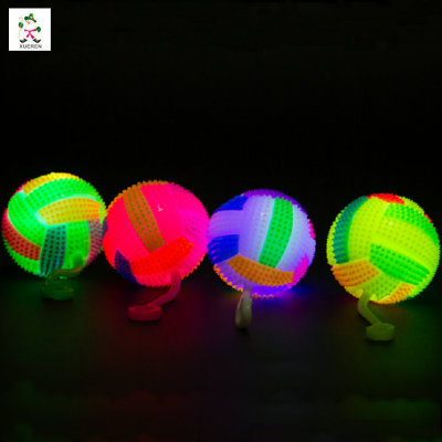 The stall selling toys light colorful 6.5cm yoyo child massage ball volleyball flash gadgets