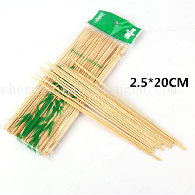 Barbecue bamboo sticks charcoal accessories sugar gourd string wholesale 2.5*20cm
