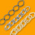 Factory Wholesale Iron Chain Environmental Protection White K Color Iron Chain Bronze Color Chain Gun Color Iron Chain