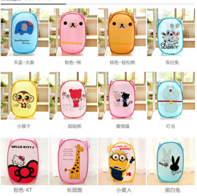 Foldable Dirty Clothes Basket Cartoon Laundry Basket Dirty Clothes Storage Basket Laundry Basket Barrel