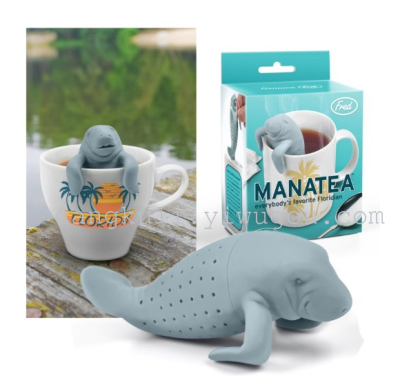 Silicone Tea Maker Manatee Tea Maker Sea Lion Tea Strainer Tea Strainer Cute Animal Tea Maker