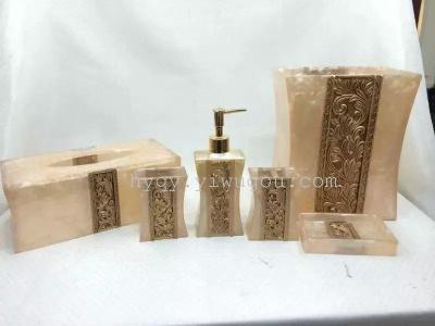 Resin crafts bathroom seven sets