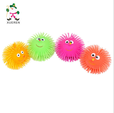Manufacturers selling all kinds of super dazzling flash massage ball size flash Maomao ball toys wholesale