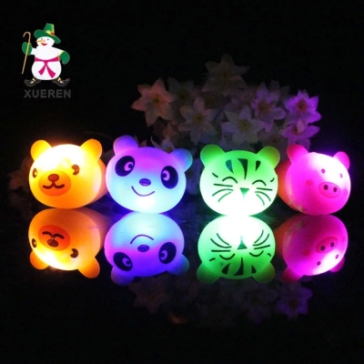 A new fast set four creative luminous ring ring bar cute animal flash fluorescent ring
