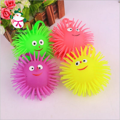 Long nose smile flash Maomao ball pendant light flash toys children's toys wholesale supply manufacturers