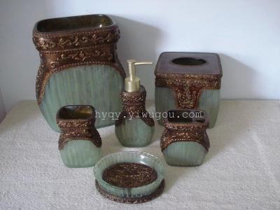 Resin crafts bathroom set of six pieces (Apollo)