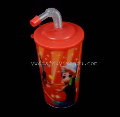 3D cup, changeable cup, cold drink cup, 450ML plastic cup