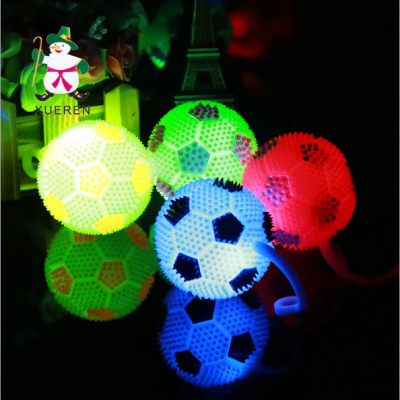 Luminous toy flash 6.5 massage ball with Yoyo elastic rope football