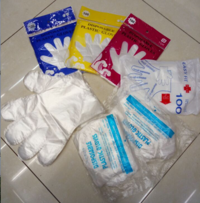 Disposable Gloves Plastic Pe Gloves Household Protective Gloves Kitchen Sanitary Gloves Working Gloves