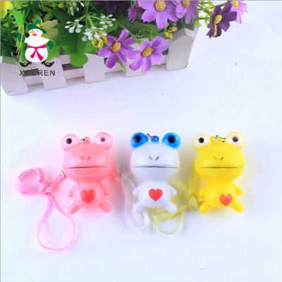 Manufacturers selling stall adicolo flash cartoon Frog Pendant Light colorful children's toys wholesale