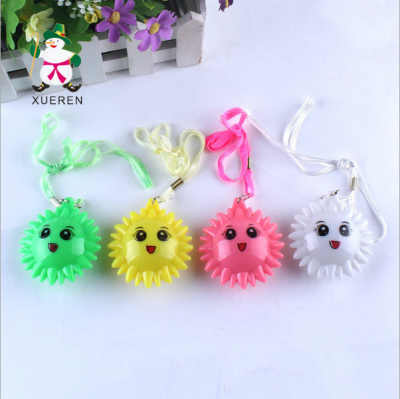 Factory direct sun flower pendant flash creative light colorful night market stall selling toys