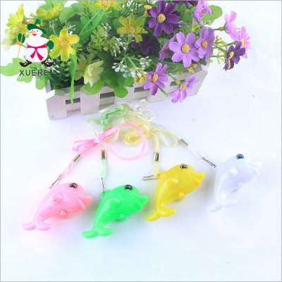 Children's toys factory direct flash flash light colorful Dolphin Pendant pendant stall goods wholesale
