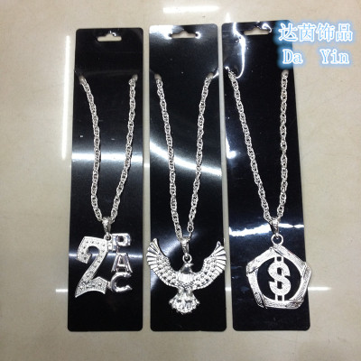 [factory direct] silver plated zinc alloy necklace