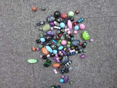 DIY Handmade Beaded Spray Paint Beads Various Ornament Accessories Electroplated Beads Imitation Pearl