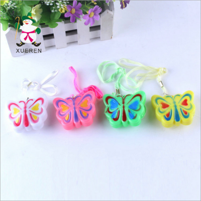 Manufacturers selling Yiwu goods stall flash toy wholesale new Butterfly Pendant Pendant Home Furnishing flash