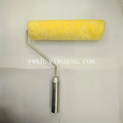 9 inch rice yellow iron handle roller brush painting brush painting tool