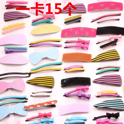 Korean acrylic word clip barrette hair accessories