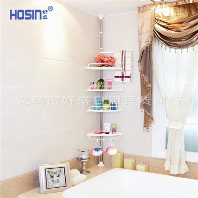 Stainless steel bathroom shelf of indomitable spirit corner of the bathroom storage rack telescopic tripod