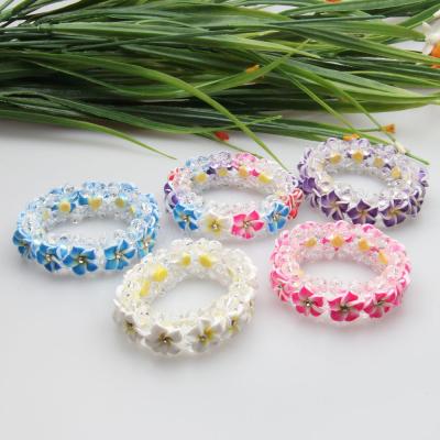 Foreign hot fashion hand woven Bracelet Hanxian crystal resin bead bracelet all-match section preparation