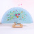 Spanish hand-painted wood fan cloth wood craft gifts wood fan export can be customized