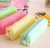 Lovely Candy color jelly pencil bag Ladies bow pencil bag Makeup bag